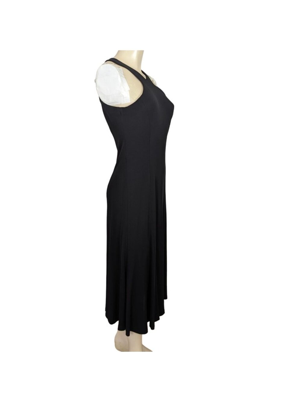 LAUREN RALPH LAUREN Cocktail Party Evening Criss Cross Black Midi Dress sz 4 - Picture 5 of 16
